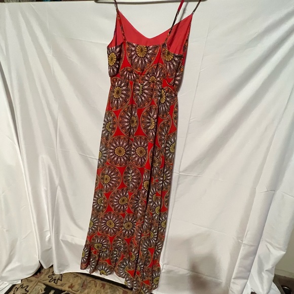 Sz 6 Banana Republic ruffled hem  mod tank maxi dress - Picture 2 of 14